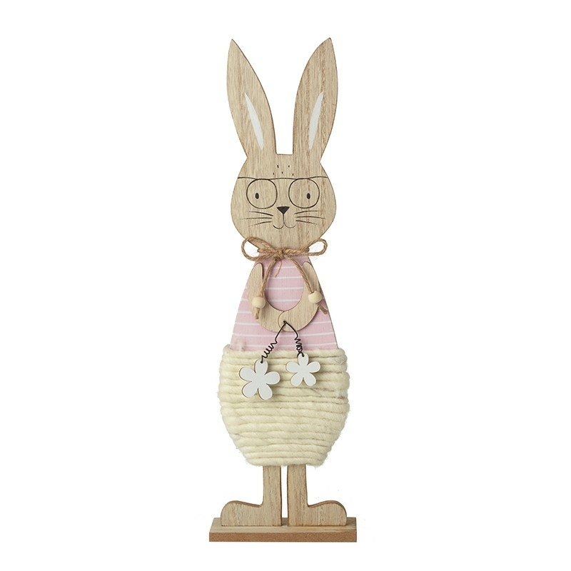 Large Standing Rabbit Pink Decoration - Horticentre - Your Family Run ...