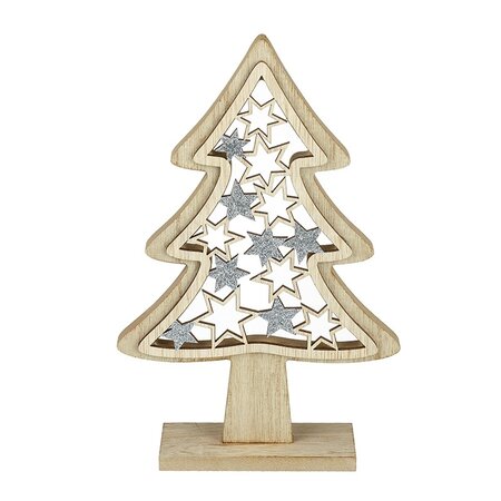 Large Wooden Star Tree Decor - Horticentre - Your Family Run Garden ...