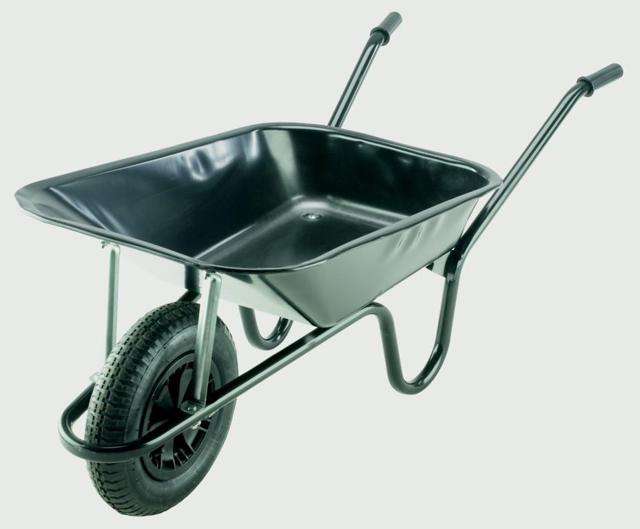 Walsall Black Builders Wheelbarrow Pneumatic Tyre - Horticentre - Your ...